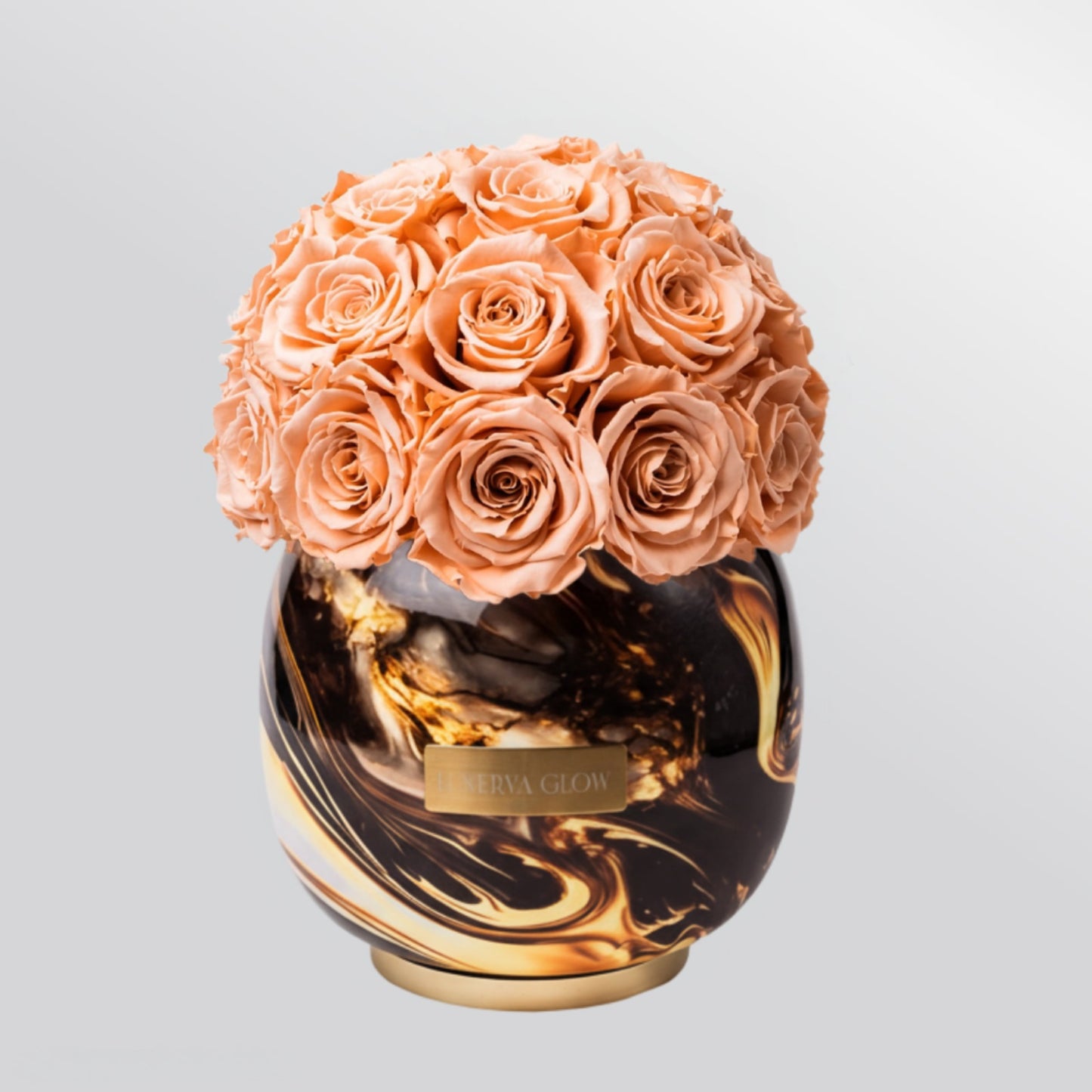 Black Metal Vase |Red|M