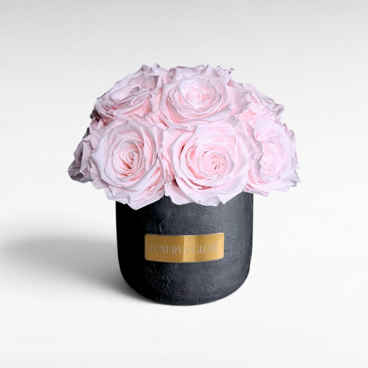 Black Solid Beton Vase XS|Royal Red