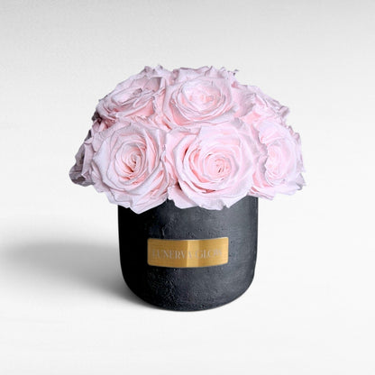 Black Solid Beton Vase XS|Royal Red