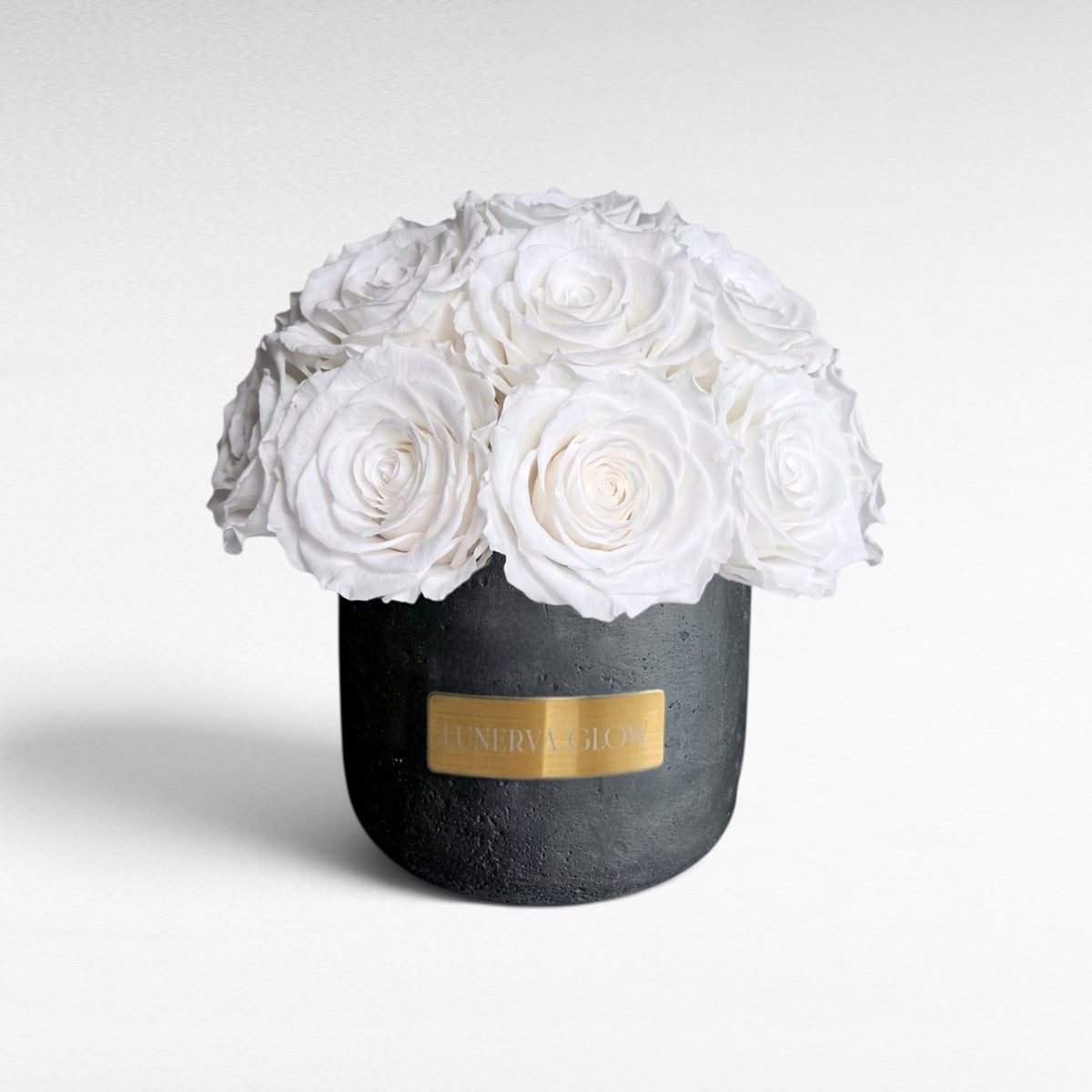Black Solid Beton Vase XS|Royal Red