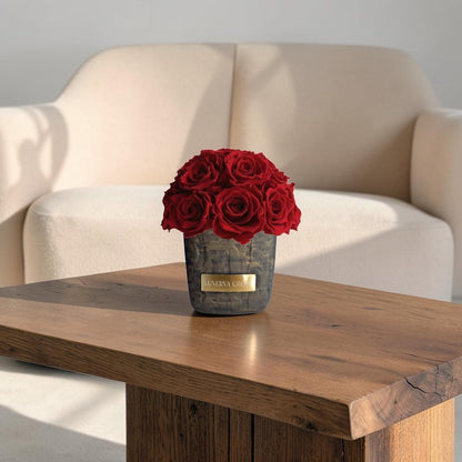 Square Solid Vase S| Royal Red