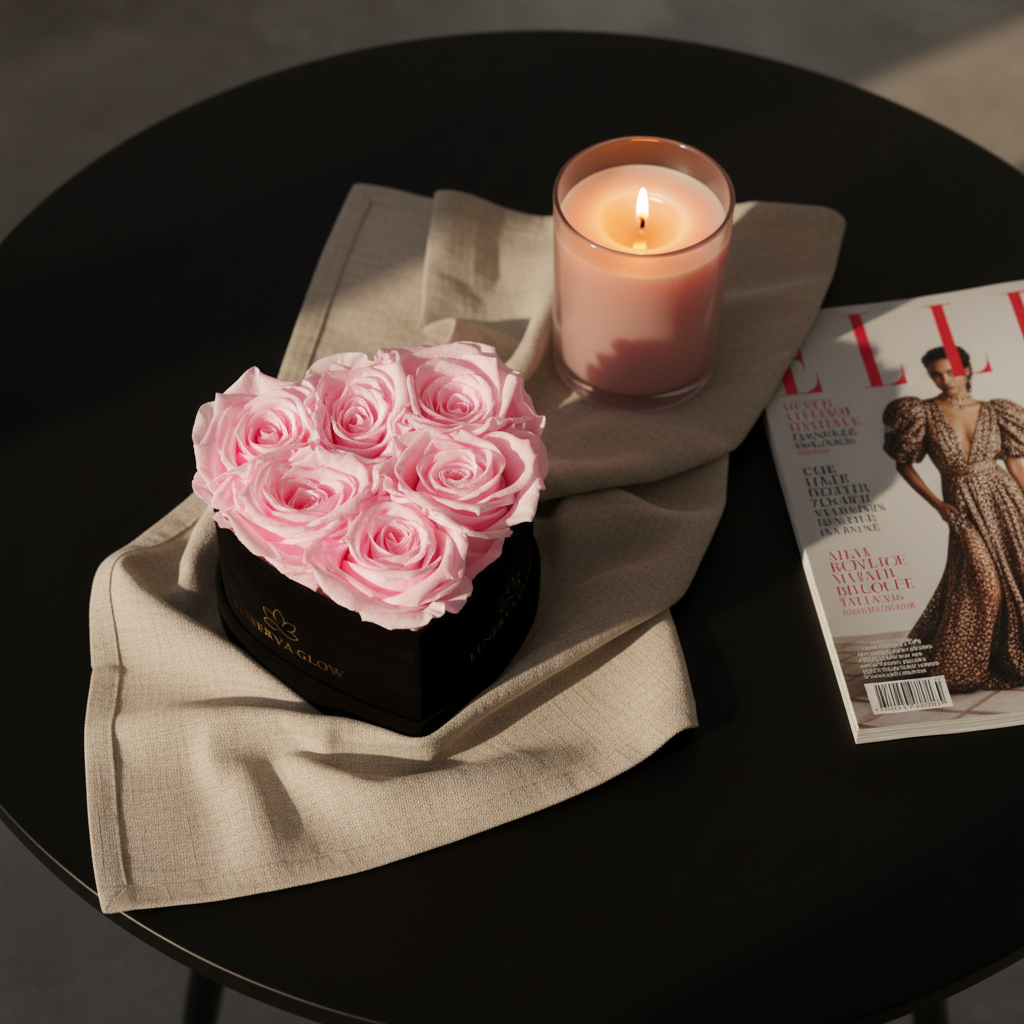 Black Heartbox |Bridal Pink|S