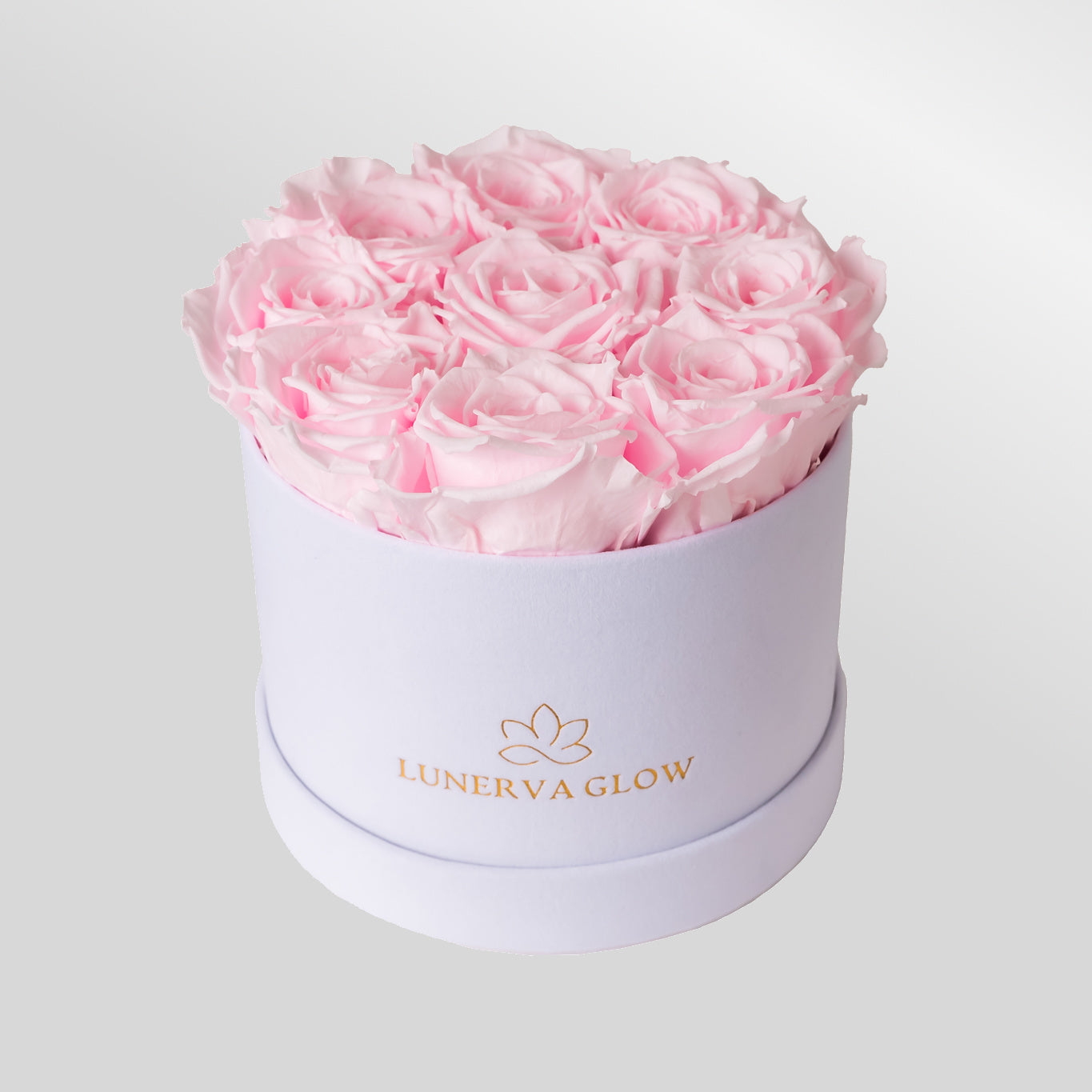White Velvet Flowerbox |Peach|S