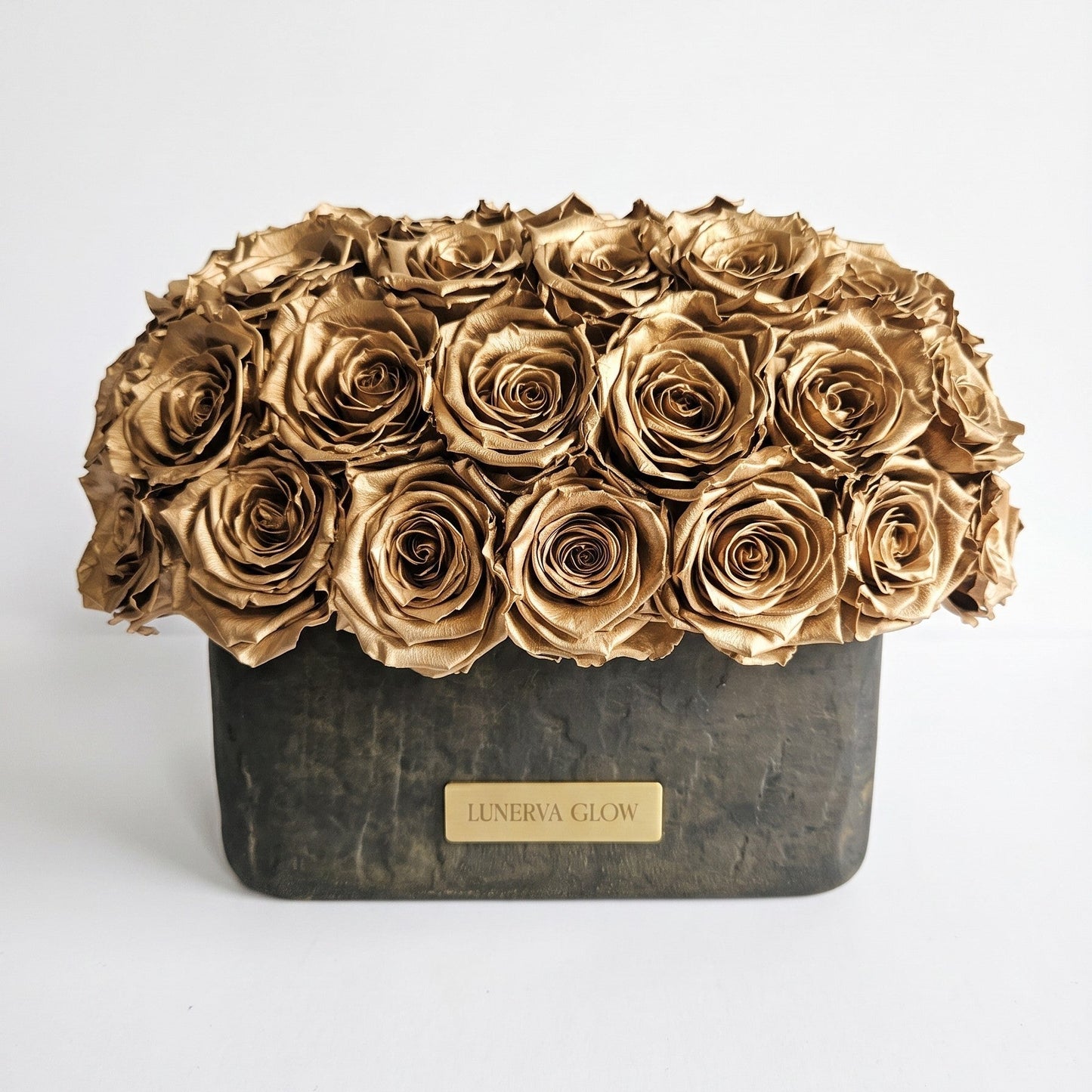Black-Gold Oval Vase| Gold