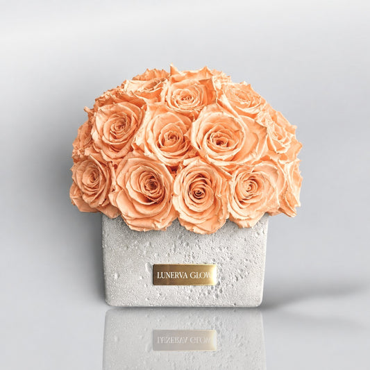 Beton Oval Vase XS|Peach