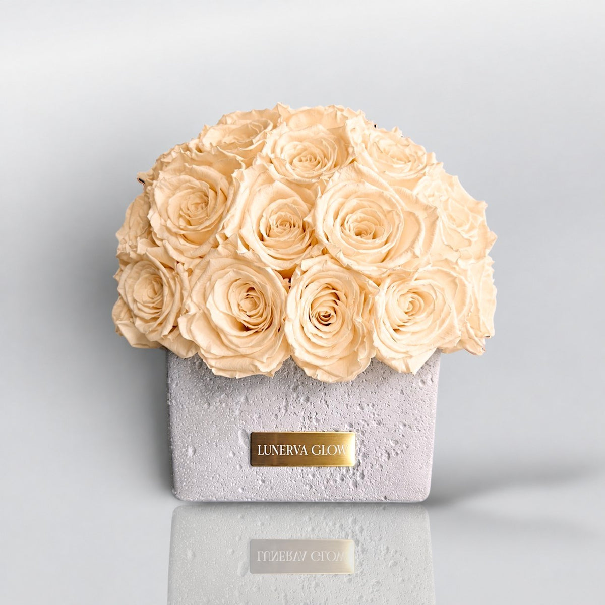 Beton Oval Vase XS|Nude