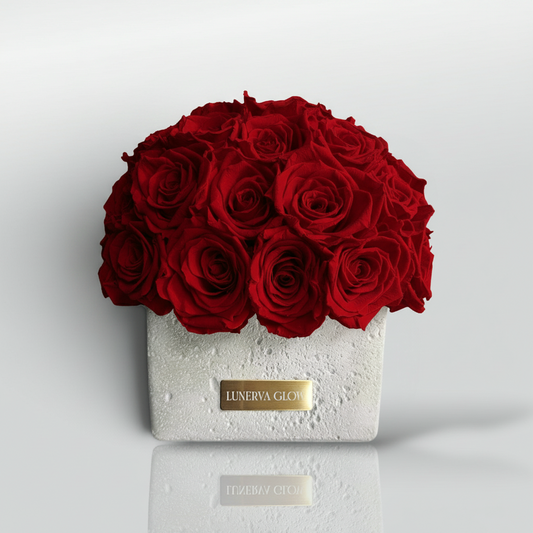 Beton Oval Vase XS|Royal Red