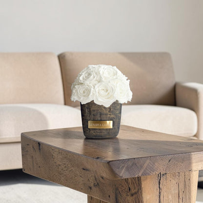 Square Solid Vase S|White