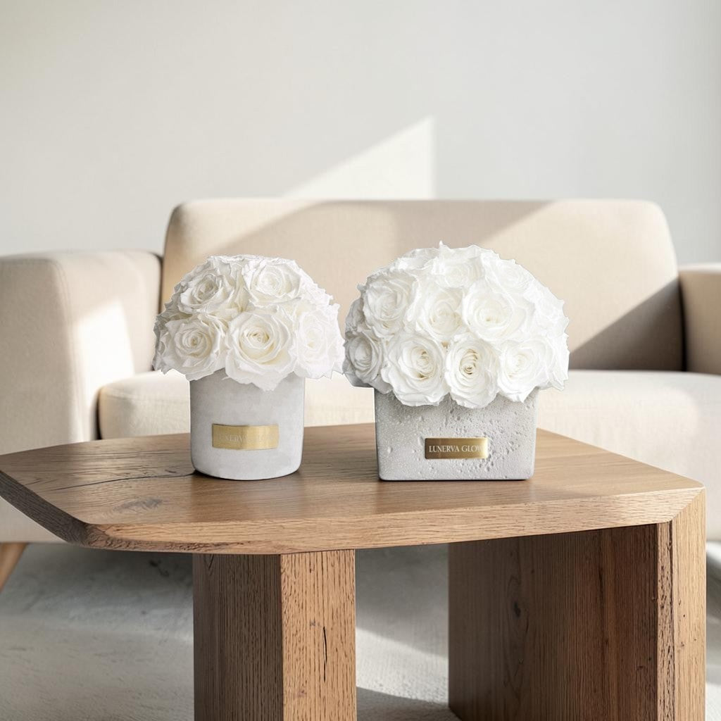 Gray Solid Beton Vase XS| White