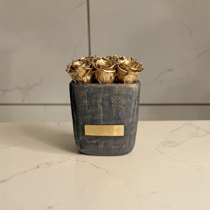 Square Vase S | Gold