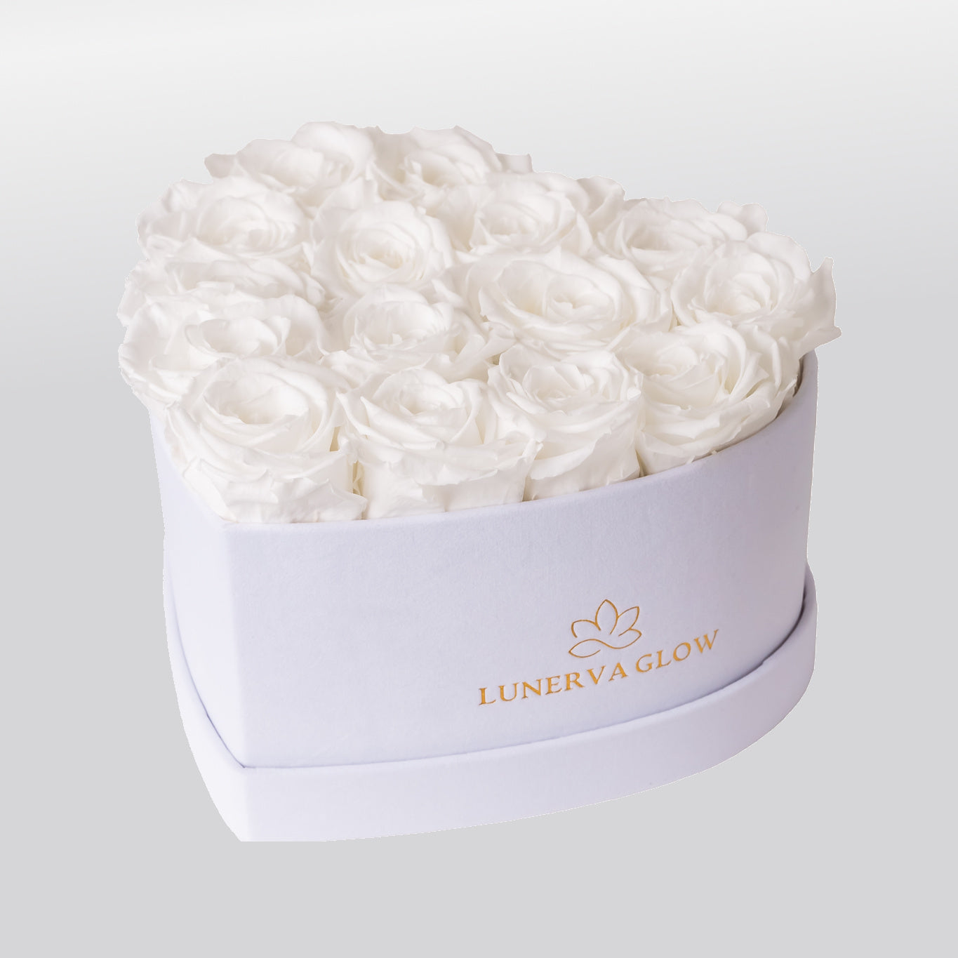 White Velvet Heartbox |Bridal Pink|M