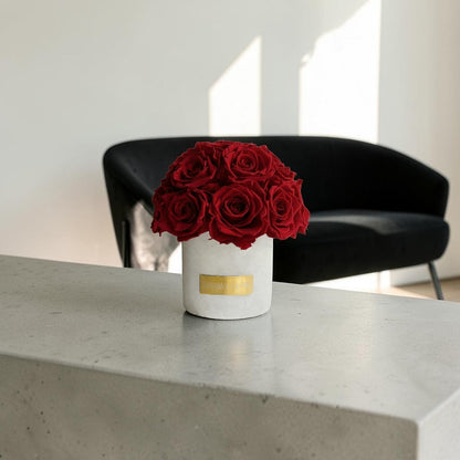 Gray Solid Beton Vase XS| Royal Red