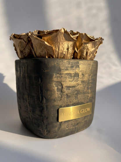Square Vase XS| Gold