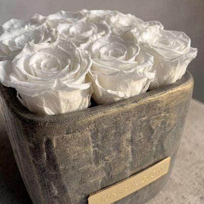 Square Vase S | White