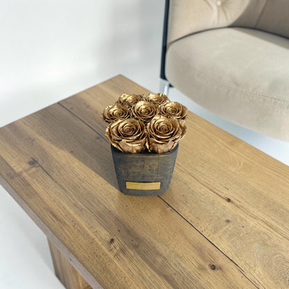 Square Vase XS| Gold
