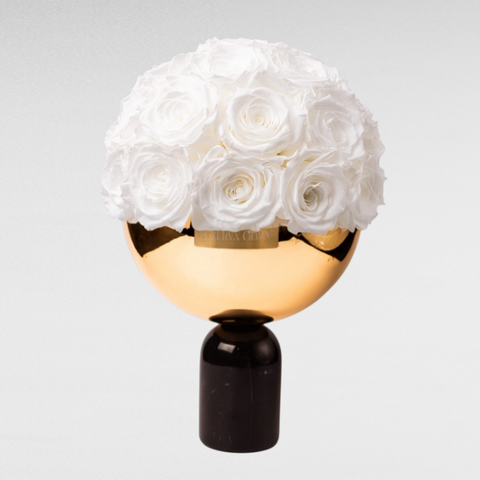 Black Marble Bowl |White