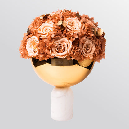 Marmor Bowl Ewige Rosen Mix, elegante Decor | Lunerva Glow