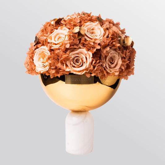 Marmor Bowl Ewige Rosen Mix, elegante Decor | Lunerva Glow